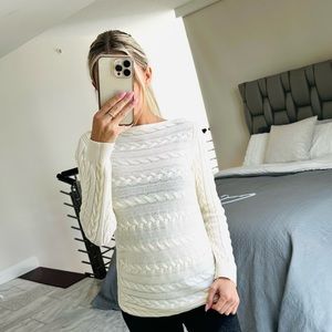 LAUREN RALPH LAUREN XS knit sweater light yellow color